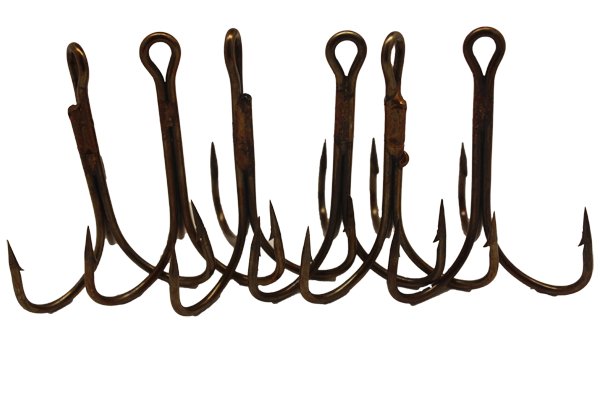 10/0 treble hooks for gator hunting